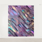 未来的な虹色/抽象芸術ホログラフィック タペストリー (正面)