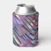 未来的な虹色/抽象芸術ホログラフィック 缶クーラー (缶正面)