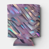 未来的な虹色/抽象芸術ホログラフィック 缶クーラー (裏面)