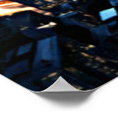 未来的な街並み建築 ポスター (角)