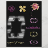 未来的な要素スクラップブックの装飾 (正面)