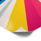 未来的な視点による光学錯視カラフル ポスター (コーナー)