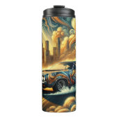 未来的な都市景観に対抗する都市型車の融合 タンブラー (正面)