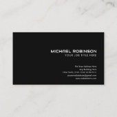 未来的な金属クロム三角形 |モダン | 名刺 (裏面)