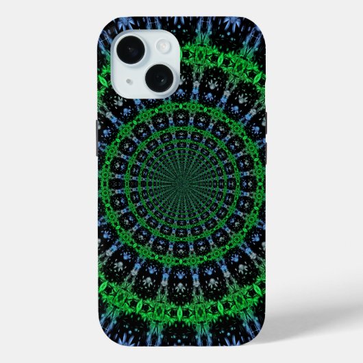未来的な電気プラズマフラクタルデザイン Case-Mate iPhoneケース (裏面)