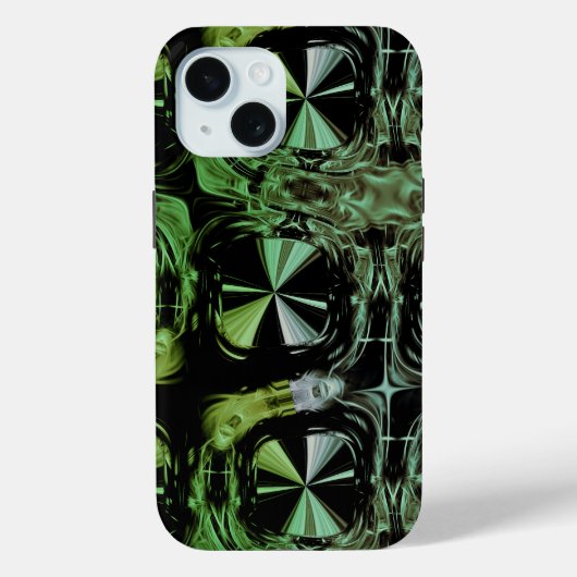 未来的な電気プラズマフラクタルデザイン Case-Mate iPhoneケース (裏面)