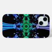 未来的な電気プラズマフラクタルデザイン Case-Mate iPhoneケース (裏面 (横))