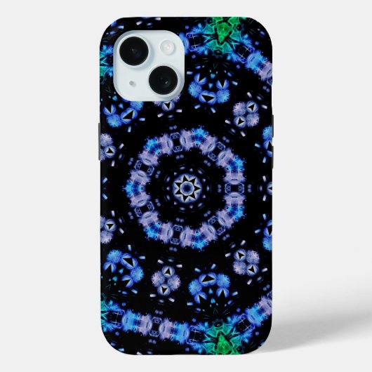未来的な電気プラズマフラクタルデザイン Case-Mate iPhoneケース (裏面)