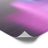 未来的な3Dハッピーバースデーネオンサイン ポスター (角)