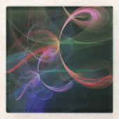 未来的な ガラスコースター (正面)