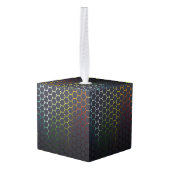 未来的な キューブオーナメント (裏面アングル)