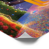 未来的な ポスター (角)