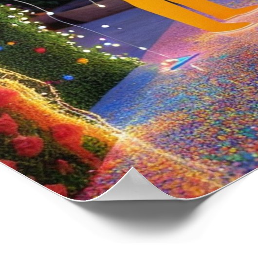 未来的な ポスター (角)