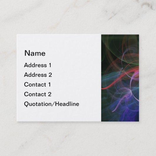 未来的な 名刺 (正面)