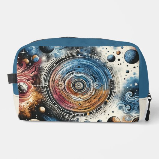 未来的ろうけつ染めコズミックアート – 宇宙デザイン ドップキット (正面)