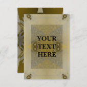 未来的アールデコパーティの招待状 招待状 (正面/裏面)