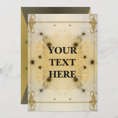 未来的アールデコ招待状 招待状 (正面/裏面)