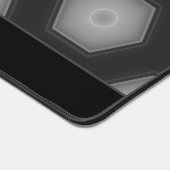 未来的エレガントな黒い灰色の六角形 デスクマット (コーナー)