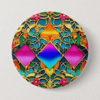 未来的エレガントマンシフランスのョンインテリア 缶バッジ