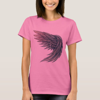 未来的エンジェルウィングTattoo Art – 女性のTシャツ Tシャツ