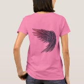 未来的エンジェルウィングTattoo Art – 女性のTシャツ Tシャツ (裏面)