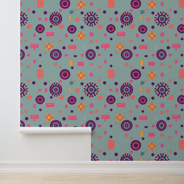 未来的カラフル幾何学パターン 壁紙 (アプリケーション)