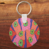 未来的カラフル抽象芸術 キーホルダー (正面)