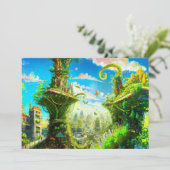 未来的カラフル植物都市AIがアートを生み出す (スタンド正面)