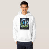 未来的ガラスドームの魔法の蝶 Tシャツ パーカ (正面フル)