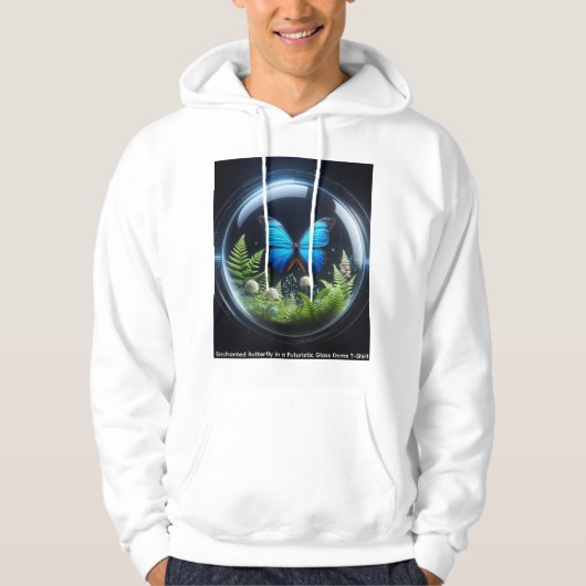 未来的ガラスドームの魔法の蝶 Tシャツ パーカ (正面)