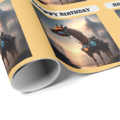 未来的キリン誕生日 ラッピングペーパー (ロールコーナー)