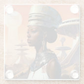 未来的クイーン未来的SF ガラスコースター (裏面)