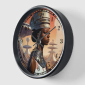 未来的クイーン未来的SF 壁時計 (傾斜)