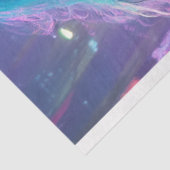 未来的クラシックなバイクもしくは自転車に乗る人シックのデコページのポスター 薄葉紙 (詳細)