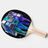 未来的クロームパズルキューブ 卓球ラケット (横)