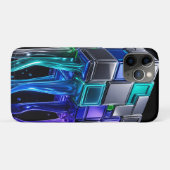 未来的クロームパズルキューブ Case-Mate iPhoneケース (裏面(横))