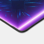 未来的クール回路ネオンゲーミングバックグラウンド デスクマット (コーナー)