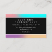 未来的グラディエントカラフルモノグラム 名刺 (裏面)