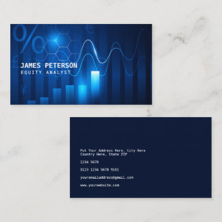 未来的グラフィックチャート |株式市場 名刺