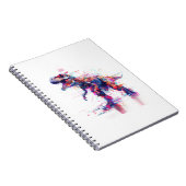 未来的グリッチT-Rex恐竜 ノートブック (右側)