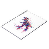 未来的グリッチT-Rex恐竜 ノートブック (左側)