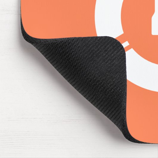 未来的サイエンスフィクションサークルとモノグラムカスタムサンゴ マウスパッド (コーナー)