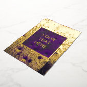 未来的サイバパンクグランジテクスチャー 箔招待状 (回転した状態)