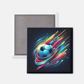 未来的サイバーサッカー スピードスポーツ マグネット (正面/裏面)