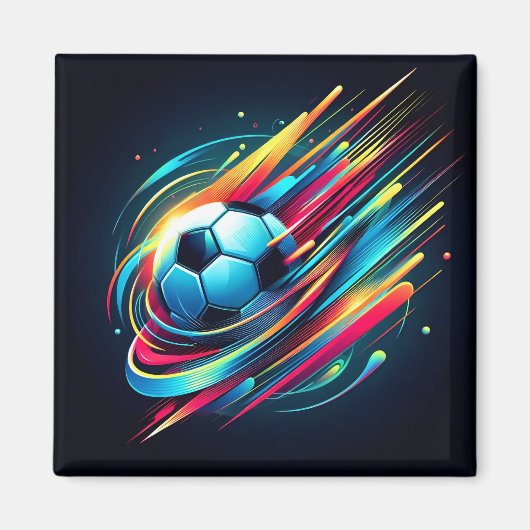 未来的サイバーサッカー スピードスポーツ マグネット (正面)