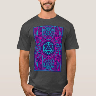 未来的サイバーパンクテーブルトップRPG D20サイコロ Tシャツ