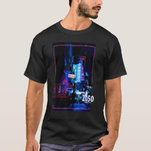 未来的サイバーパンクロフィストリートウェアジャパン通り Tシャツ