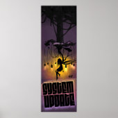 未来的サイバーパンクSFファンタジーVRアートワーク ポスター (正面)