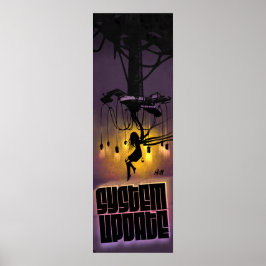 未来的サイバーパンクSFファンタジーVRアートワーク ポスター