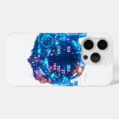 未来的サイバーHUDケース - デジタルテクノロジーインターフェース Case-Mate iPhoneケース (裏面 (横))